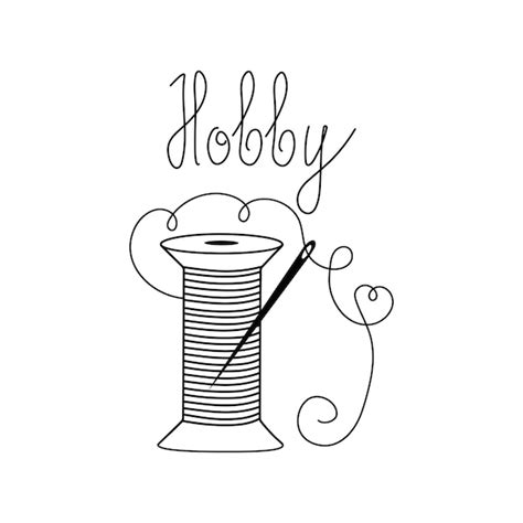 Premium Vector Thread And Needle Logo Spool Of Thread