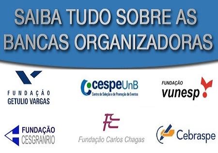 Principais Bancas De Concurso - Principais Bancas Organizadoras de Concursos - Concursos Públicos