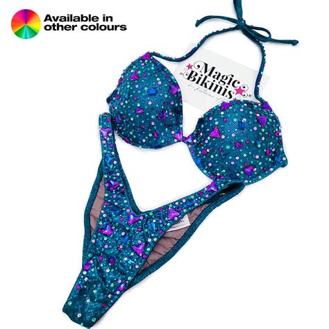 Quick Ship Bikini Broken Glass IFBB Elite Pro PCA Ready