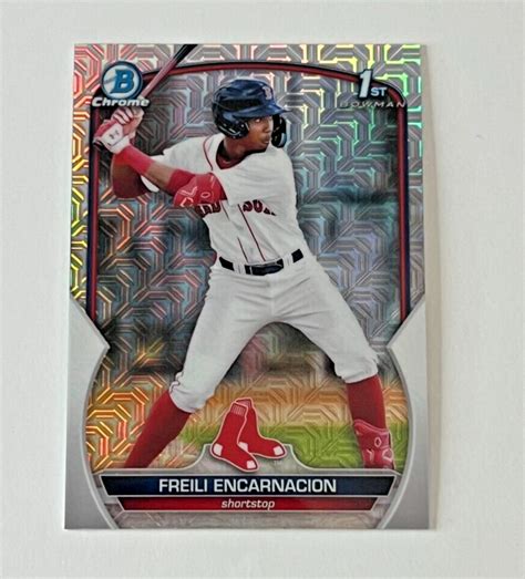 Bowman Freili Encarnacion St Chrome Rc Refractor Bcp Red Sox