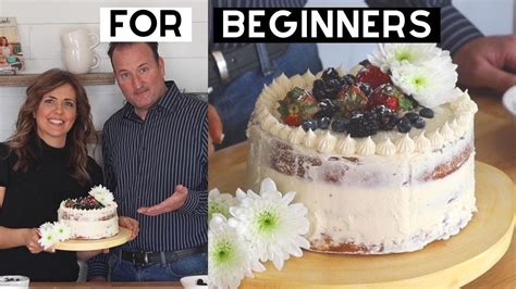 How To Frost A Flawless Semi Naked Cake For Beginners Youtube