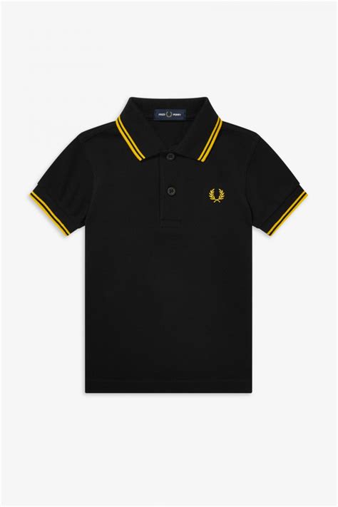 Поло Fred Perry, размер универсальный, цвет желтый, черный, 100% хлопок ...