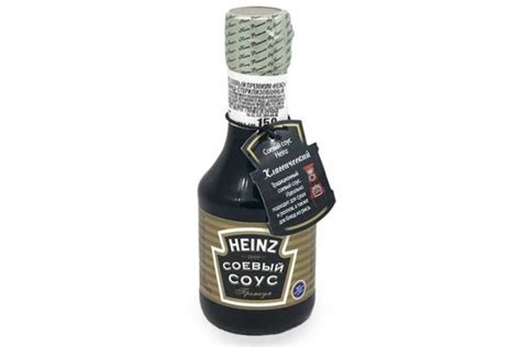Соевый соус HEINZ, 150мл / Пряно-сладкий яркий вкус / Из натуральных ...