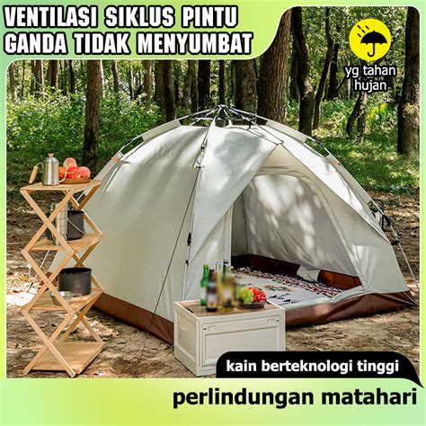 Jual Tenda Camping Orang Doubel Layar Otomatis Tenda Outdoor Indoor