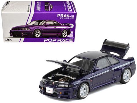 Nissan Skyline R33 GT-R NISMO 400R (Midnight Purple) Pop Race 1:64 ...