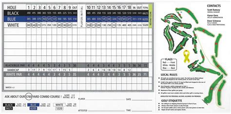 Scorecard - Shilo Country Club