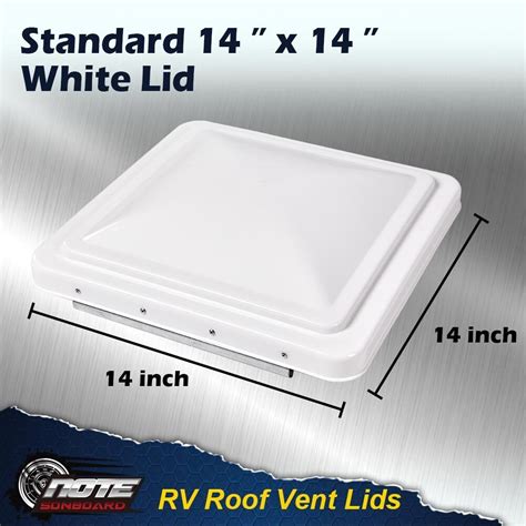 2 Pack White 14 X 14 Replacement Roof Vent Cover Camper RV Trailer