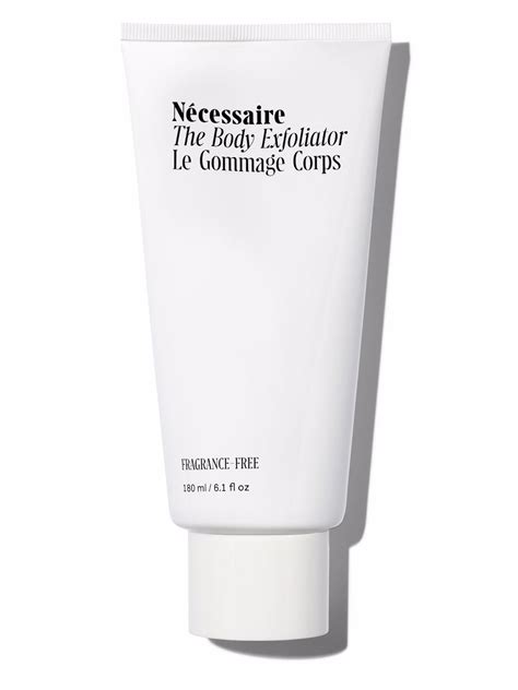 Necessaire The Body Exfoliator Fragrance Free In Green Black Modesens