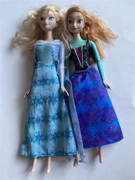 Disney Frozen Princess Anna And Elsa Dolls Mattel £599 Picclick Uk