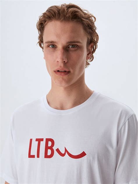 Ltb Logolu Beyaz T Sh Rt T Shirt Erkek Ltb