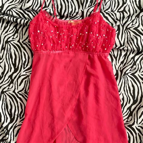 Hot Pink Flowy Y K Lingerie Top Gives Me Hannah Depop