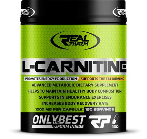 L- Карнитин Real Pharm L-Carnitine 1000 мг 150 капс (109974) Фирменный ...