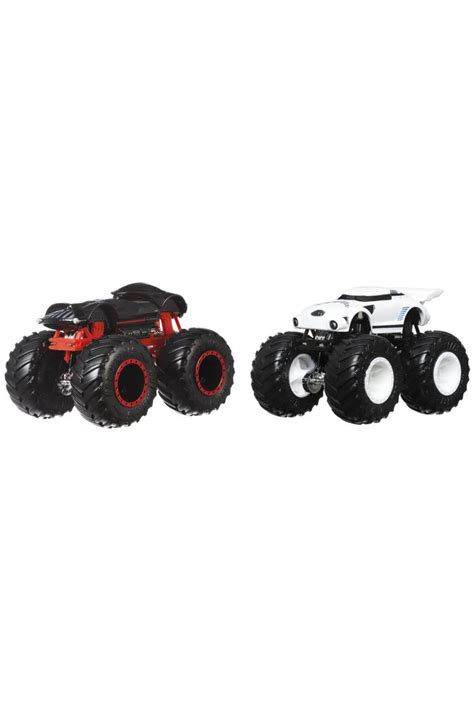HOT WHEELS Monster Trucks 1 64 Güçlü İkili Arabalar DARTH VADER STORMTROOPER FYJ64 HWN68