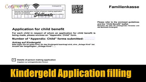 Kindergeld Application In English Kindergeld Formular Filling In English Connectify