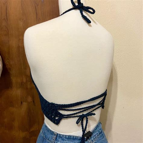 Crochet Bi Pride Bikini Top Ready To Depop