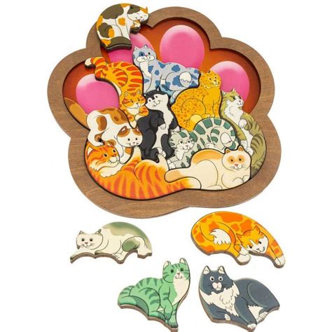 Пазл головоломка Зоопазл Кошки Нескучные игры 8067 купить игрушку