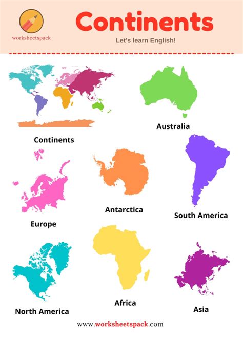 Continents And Adjectives