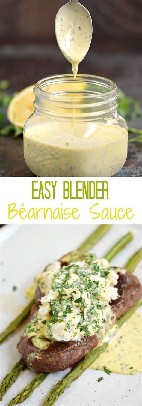 Easy Blender Bearnaise Sauce Recipe Bearnaise Sauce Recipes Paleo Recipes