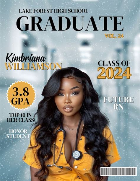 Editable Graduation Magazine Cover Design Graduation Template Canva