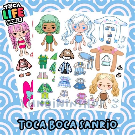 Jual Paper Doll Mainan Bp Bp An Toca Boca Bongkar Pasang Kertas Tema