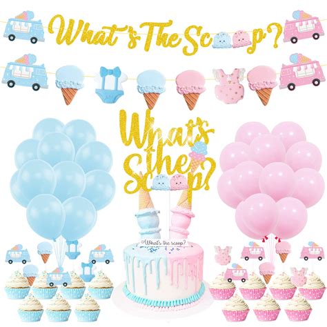 Buy Ice Cream Gender Reveal Party Decorations Ice Cream What S The