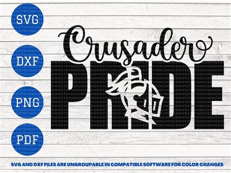 Crusader Pride Svg Crusader Svg Team Spirit Svg Pride Shirt Svg