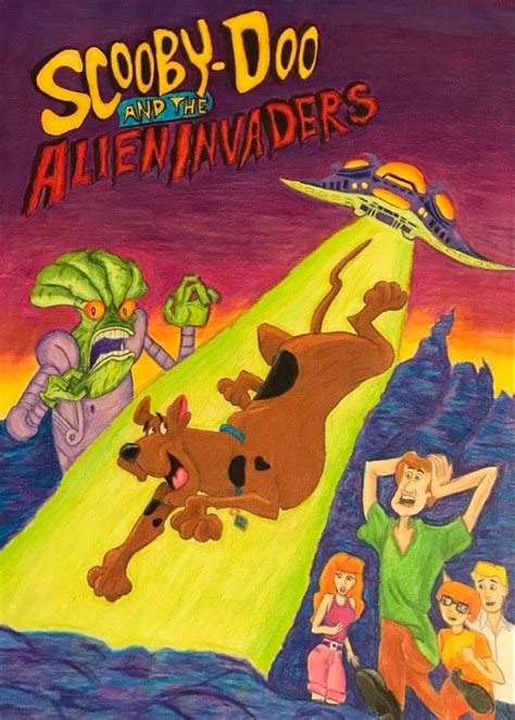 Scooby Doo And The Alien Invaders Original Drawing Scooby Scooby Doo