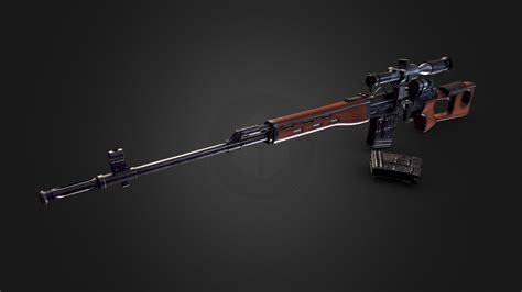 Dragunov Sniper Rifle SVD 3D Model By Soidev 0a6680c Sketchfab