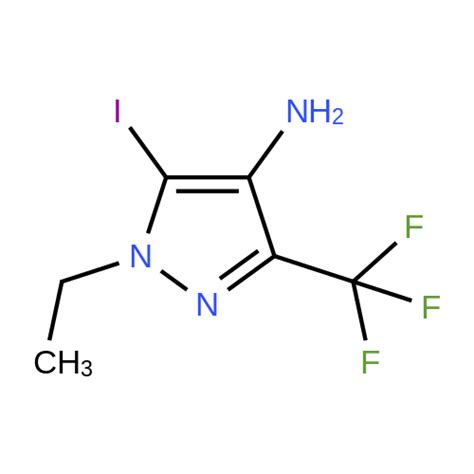 2091032 56 1 1 Ethyl 5 Iodo 3 Trifluoromethyl 1H Pyrazol 4 Amine Ambeed