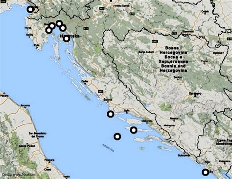 Shark Attacks in Croatia (Adriatic) with Map – 11 Fatalities in 150