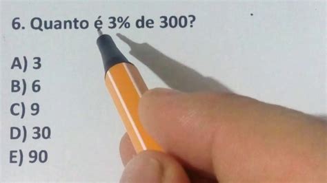 1 QuestÃo De Concurso De MatemÁtica Resolvida BÁsica Mb Questão 6