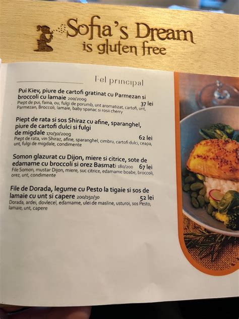 Menu at Restaurant Sofia, Alba Iulia
