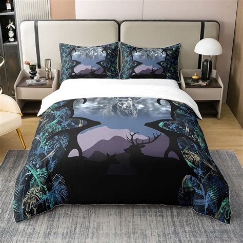 Yst 100 Cotton Black Deer Bedding Set King Sizeombre Branch Tree