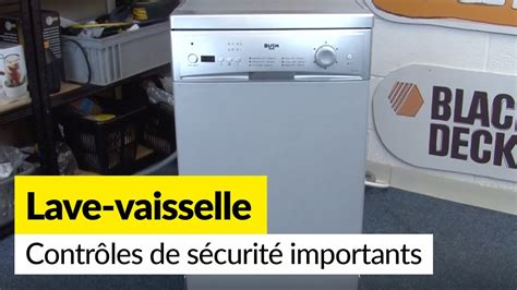 Contrôles de sécurité importants pour votre lave vaisselle YouTube