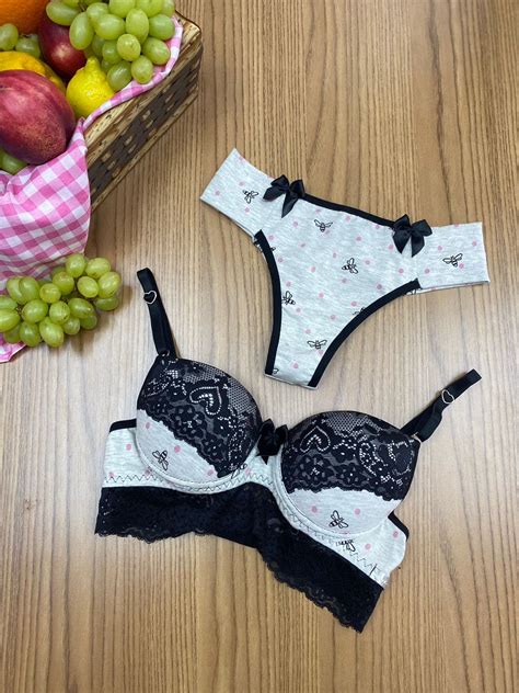 Conjunto De Lingerie Algod O Abelha Preto Dolce Pecado