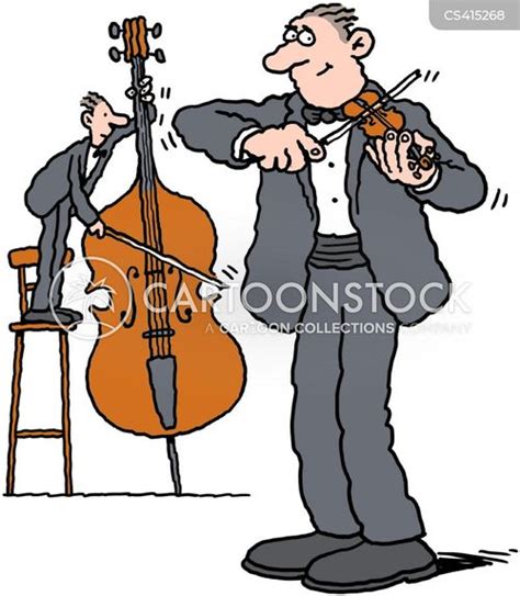 String Orchestra Cartoons and Comics - funny pictures from CartoonStock