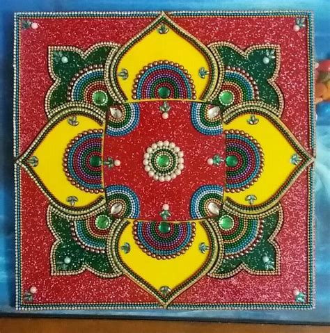 Decorative Acrylic Rangoli At Rs 300 Piece Acrylic Rangoli Design In