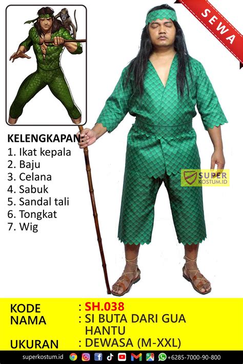 sh  buta  gua hantu stok  super kostum