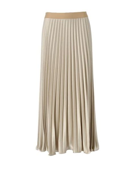 Weekend By Maxmara Satin Max Mara Weekend Gavino Champagne Pleated