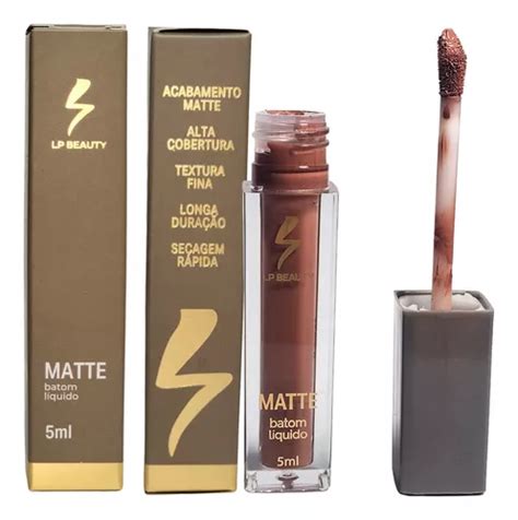 Batom Liquido Matte Cor Nude Lp Beauty Brinde Parcelamento Sem Juros