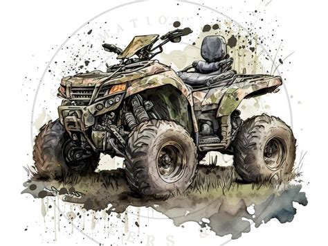 Camouflage Four Wheeler Png Four Wheeler Sublimation Design Atv
