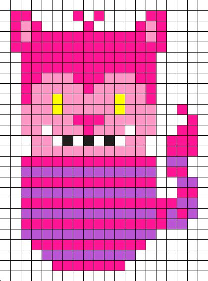 Cheshire Cat Perler Bead Pattern Bead Sprites Characters Fuse Bead