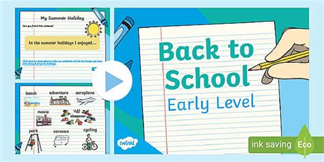 Back To School Powerpoint Cfe Early Level Resources