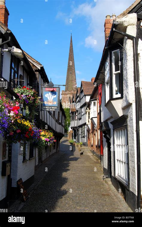 Narrow Lane And Parish Church Of Stmichaels Church Lane Ledbury
