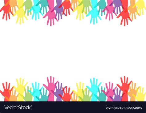 colorful hand background royalty  vector image