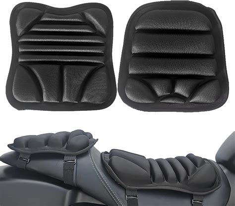 2 Motorcycle Seat Cushion Motorcycle Seat Gel Pad Cushion Shock Absorbing Breathable Anti Slip