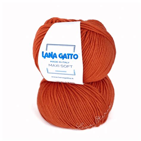 Пряжа Lana Gatto Maxi Soft 8433 Рудий Lana Eterna