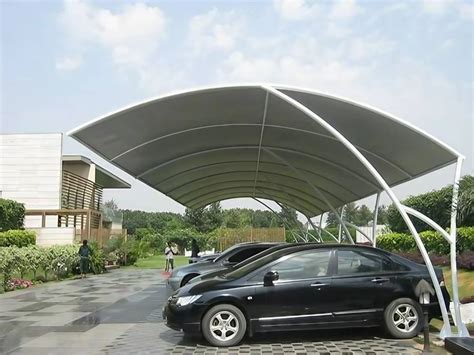 PVC Modular Tensile Car Parking Roofing Shed Thickness 2 25 Mm Epoxy