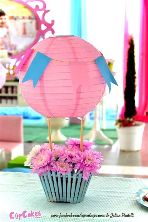 Kara S Party Ideas Shabby Chic Hot Air Balloon Party Kara S Party Ideas