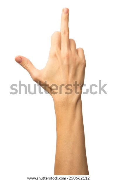 Fuck You Sign By Female Hand Stock Photo Shutterstock